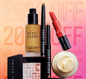 【美妆】Bobbi Brown 近乎全场20%OFF+满65胖子送流云持久防水炫彩眼影笔！收圣诞日历套装，冬蟲夏草底妝家族，維他命完美乳霜，沁透茉莉淨妝油等！