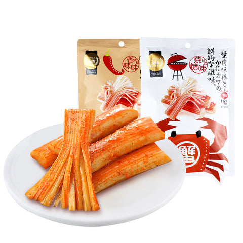 金语蟹肉味棒烧烤味 Top Savor Instant Surimi Crab Sticks BBQ Flav