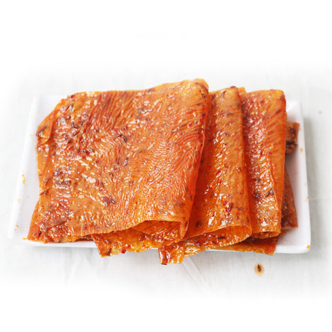 （REDUCED！BBD: 07.12.2023）老式源氏大辣片30g Yuan’s old style spicy beancurd thin slice
