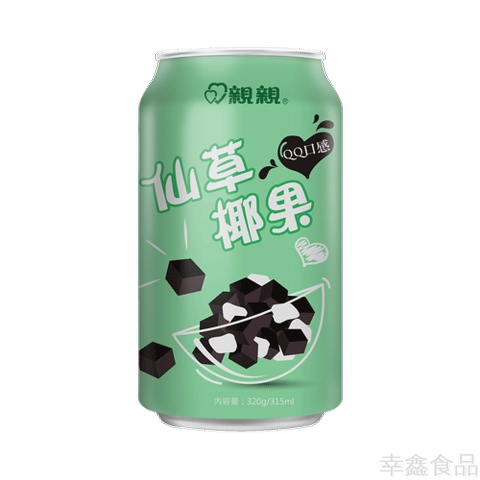 亲亲仙草椰果 CC Grass Jelly Drink with Nata De Coco