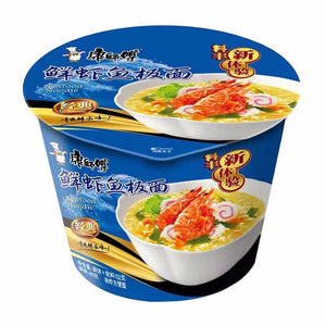 （REDUCED！）康师傅鲜虾鱼板面桶面 KSF Instant Noodle-Artificial Fish Flav