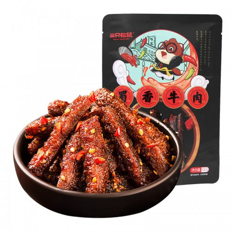 三只松鼠蜀香牛肉麻辣味 SZSS Beef Jerky-Spicy