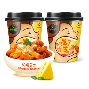 杯装必品阁浓情芝士炒年糕 Bibigo Cheddar Cheese Fried Rice Cake (Topokki)