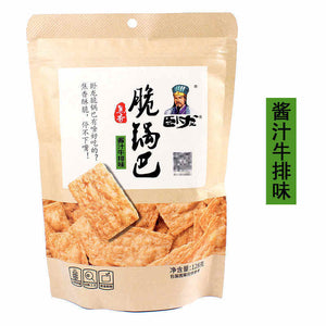 卧龙脆锅巴酱汁牛排味 BBD:20.06.2022 WL Crispy Rice Cracker (Artificial Beef Steak Flavor)