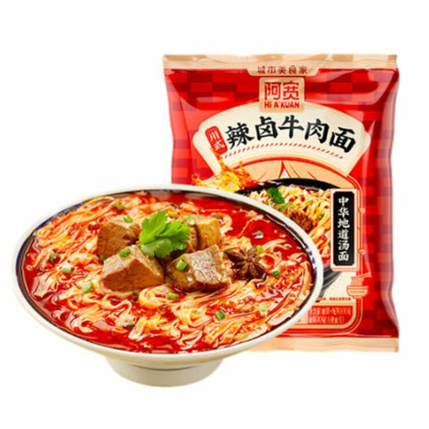 阿宽川式辣卤牛肉味面 AK Sichuan Noodle Soup-Sipcy Stewed Beef