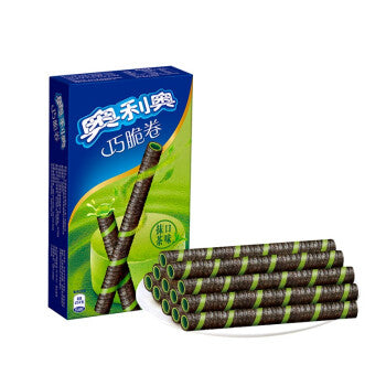 奥利奥抹茶口味夹心卷 Oreo Wafer Roll-Green Tea