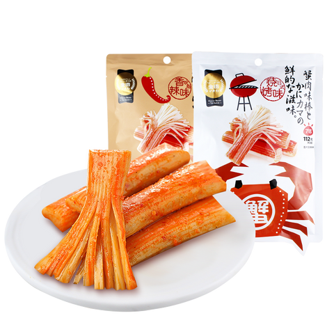 金语蟹肉味棒香辣味 Top Savor Instant Surimi Crab Sticks Spicy Flav