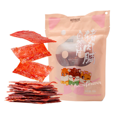 三只松鼠猪肉脯香辣味 SZSS Dried Pork Slice-Spicy