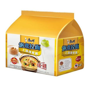 康师傅锅煮拉面上汤排骨5连包 KSF Instant Noodle-Artificial Pork Soup Ramen Flav.