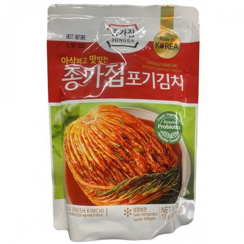 （REDUCED！BBD:15.07.2022）（收到立即冷藏！）整颗宗家泡菜袋装500g Mat Kimchi-Whole Cabbage Kimchi