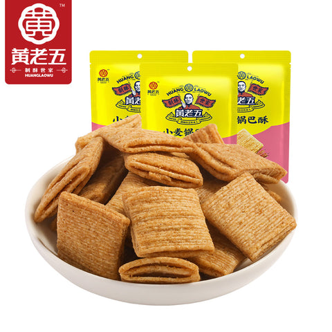 黄老五小麦锅巴烧烤味 HLW Brand Cracker BBBQ