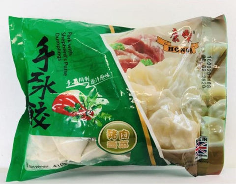（伦敦外拍冷冻包装费！）康乐猪肉荠菜水饺 HR Dumplings-Pork with Shepherd's Purse