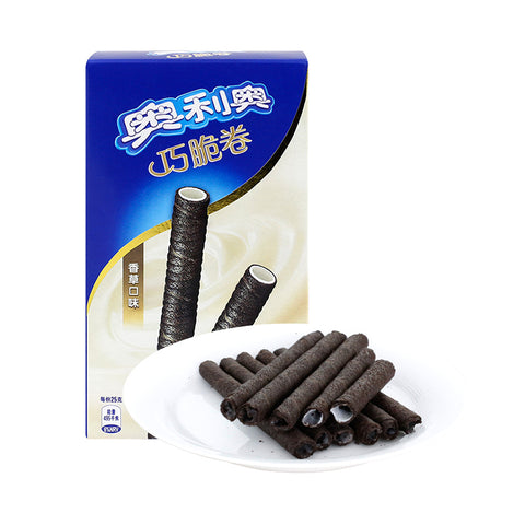 奥利奥夹心卷香草口味 Oreo Wafer Roll-Vanilla