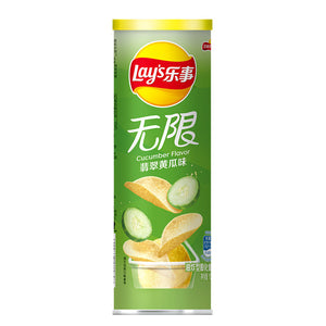 罐装乐事无限清新清爽翡翠黄瓜味 LS Potato Chips Cucumber Flavor Canned