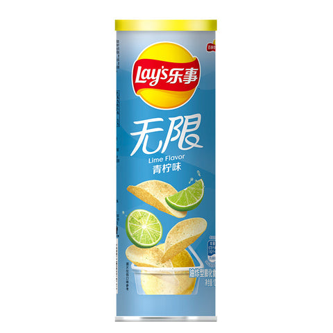 罐装乐事无限青柠味 LS Potato Chips Lime Flavor Canned