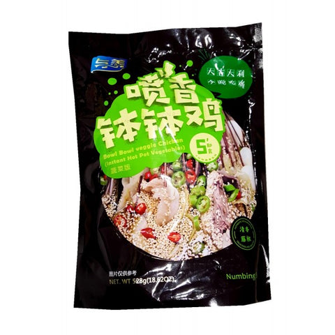 袋装与美钵钵鸡素食藤椒味 YM Brand Reppe Veg Hot Pot