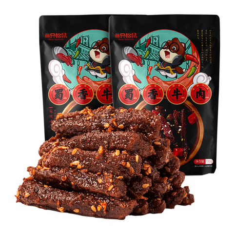 三只松鼠蜀香牛肉烧烤味 SZSS Beef Jerky-BBQ