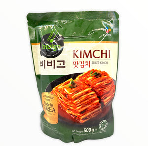 （收到立即冷藏！）袋装必品阁切片泡菜500g-冷藏 BBD:23.09.2022 CJ Bibigo Sliced Kimchi