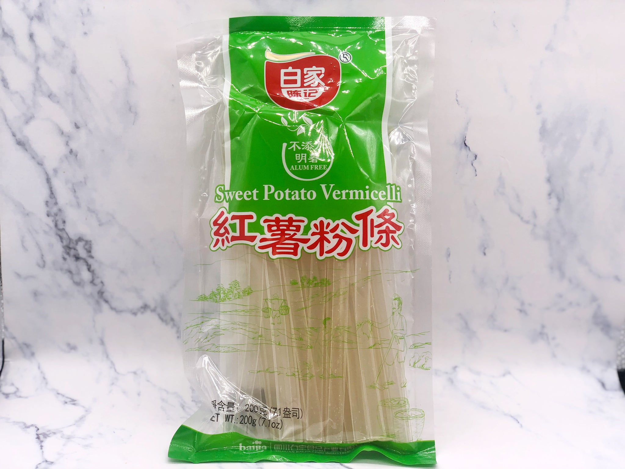 （NEW！）白家红薯粉条宽粉 BJ Sweet Potato Vermicelli-Think