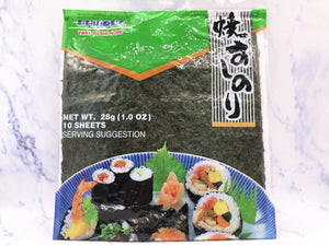 （REDUCED！BBD:20.07.2022）元和日本寿司紫菜10片装 Sushi Nori 10pcs