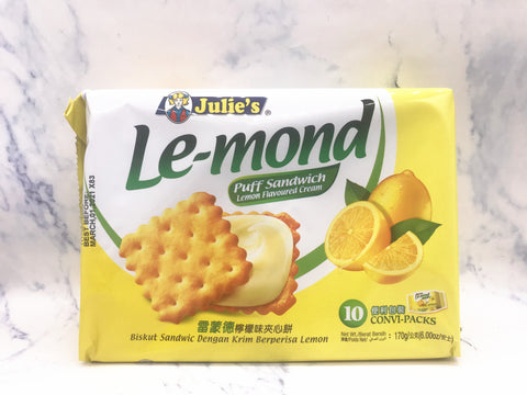 （NEW！）柠檬口味夹心饼干 Julie's Puff Lemon