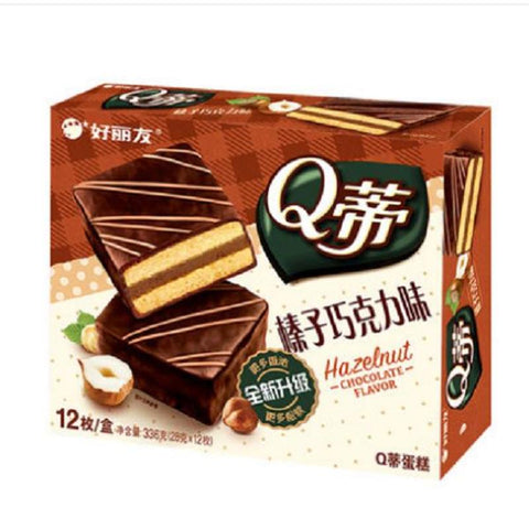 好丽友Q蒂榛子味12个装 HLY QT Biscuits-Hazel Flav.