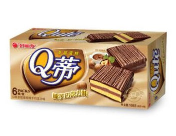 （NEW！）好丽友Q蒂榛子味 HLY Cake Hazelnut Chocolate  Flavor 6 Packs