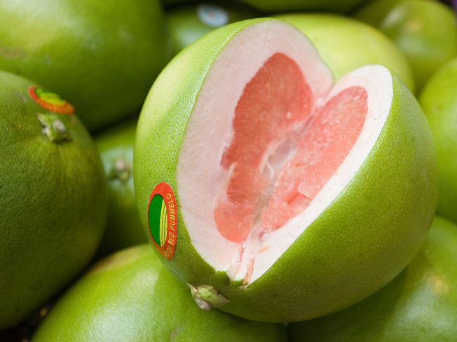 （新鲜水果！）肉质超嫩的中号青柚1个 Green Pomelo