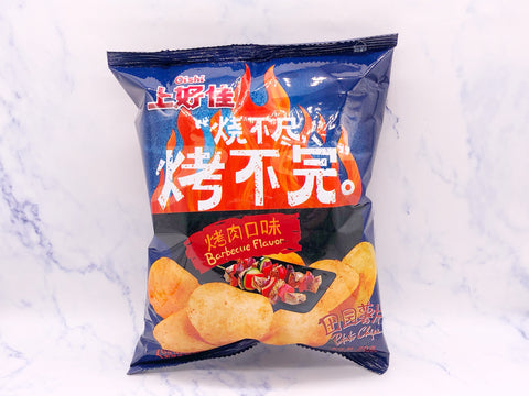 上好佳田园薯片烤肉味 BBD:06.02.2021 SHJ Potato Chips Barbecue Flav.