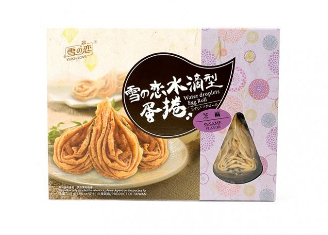 （REDUCED！BBD:29.01.2022）雪之恋水滴型蛋卷芝麻味 SG Egg Roll Sesame