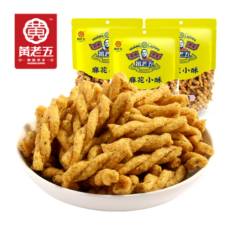 黄老五麻花小酥海苔味 HLW Fried Dough Ma Hua Seaweed