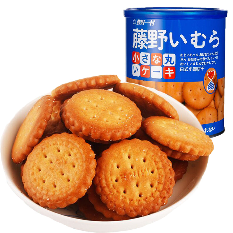 藤野一村海盐日式小圆饼干 FI Sea Salt Japanese Style Small Round Biscuits