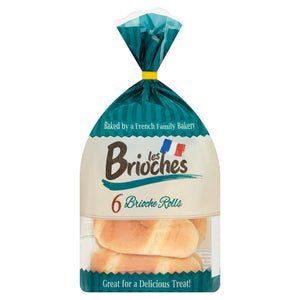 松软香甜的法式布里欧修面包6个装 LB Milk Brioche Rolls